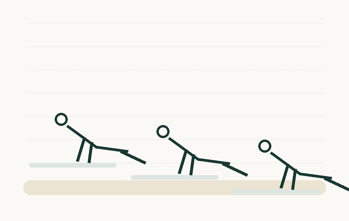 Line-art push-up variation sequence for supported and floor push-ups.